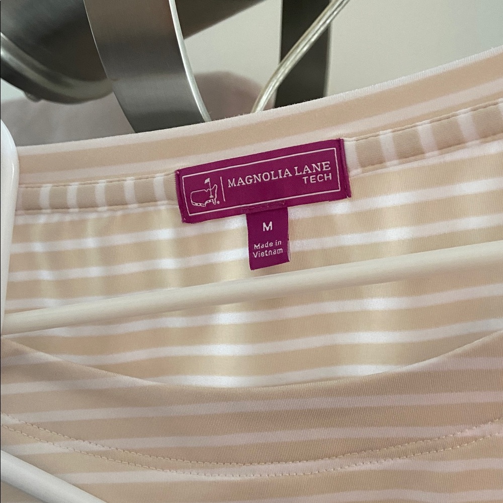 Two Magnolia Striped 3/4 Sleeve Boatneck Tops - Picture 3 of 3